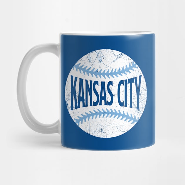 Kansas City Retro Baseball - Blue by KFig21